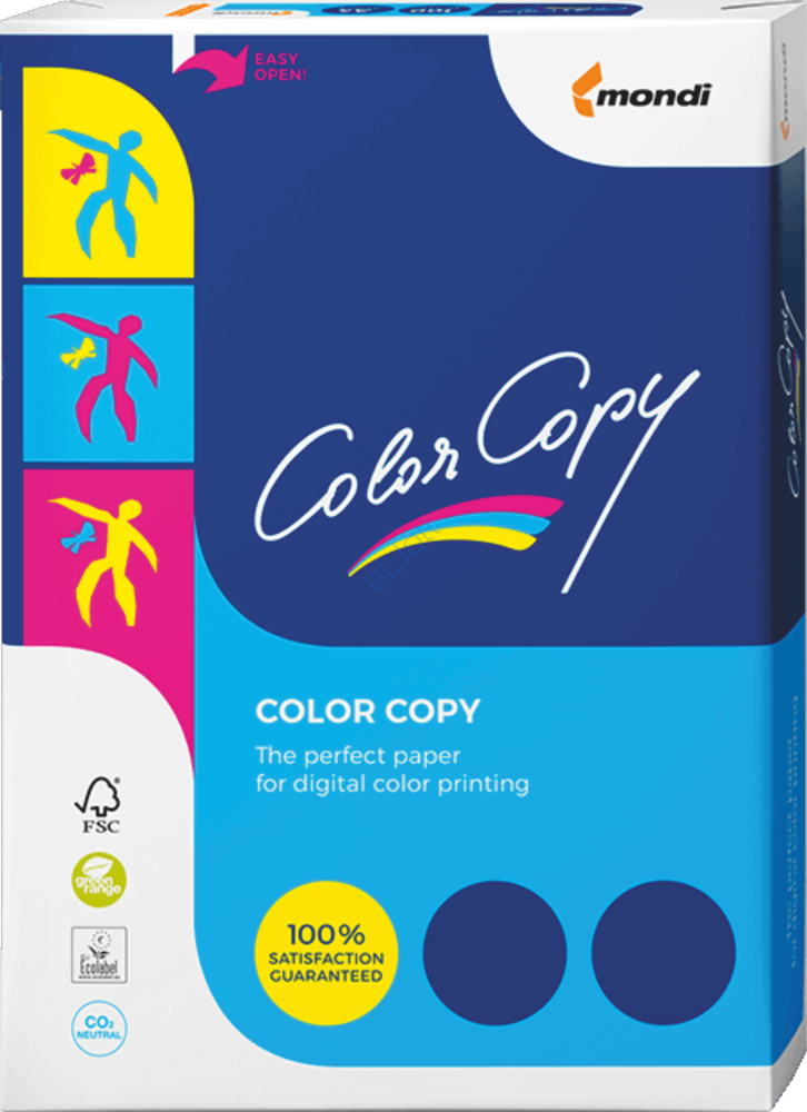 Papier satynowany ekologiczny Mondi Color Copy, A3, 120g/m2, 250 arkuszy, biały
