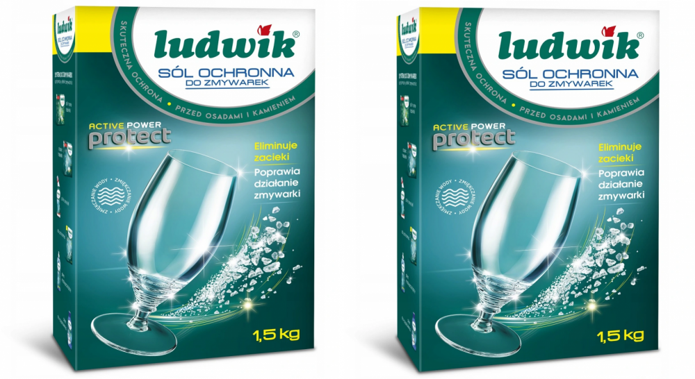 2x sól do zmywarek Ludwik, 1.5kg