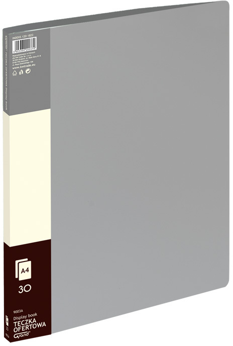 Album ofertowy Grand 9003A, A4, 30 koszulek, szary