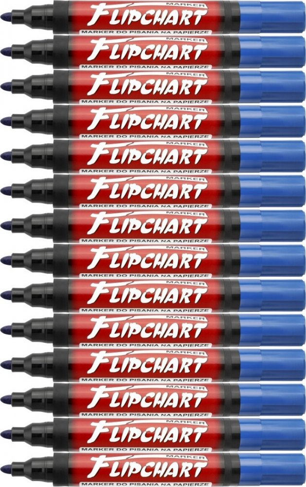 24x Marker do flipchartów Kamet Flipchart, okrągła, 1-3 mm, niebieski