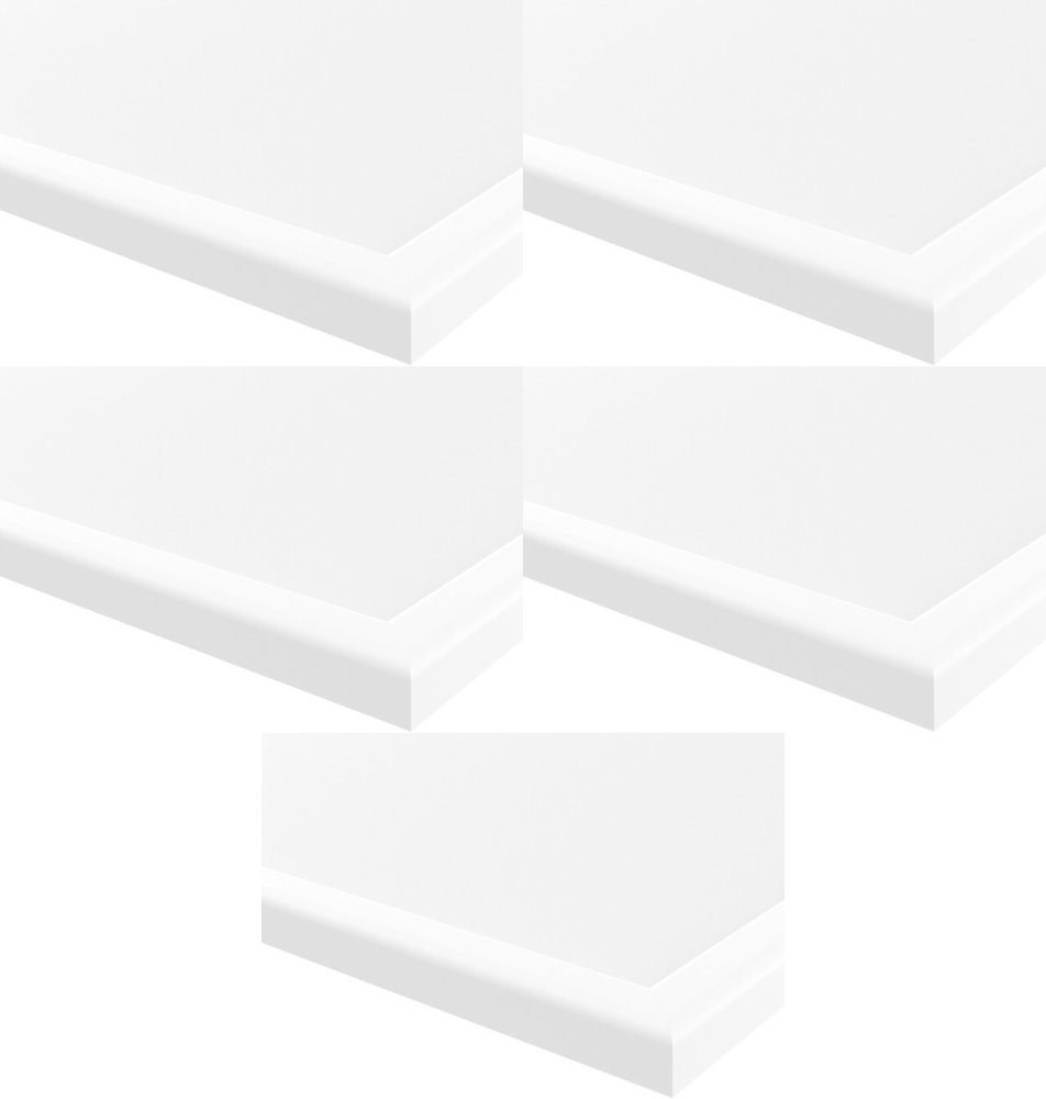 5x Ramka drewniana Raw-West, A4, 21x29.7cm, biały