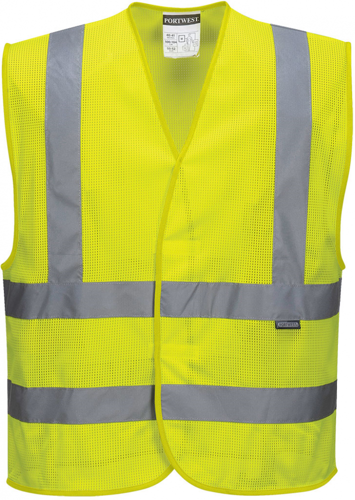 Kamizelka odblaskowa Portwest C370, siatkowa, rozmiar L/XL, żółty