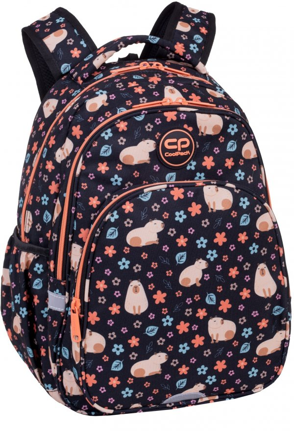 Plecak szkolny CoolPack Base Plus Capybara, dwukomorowy, 44x29x16cm