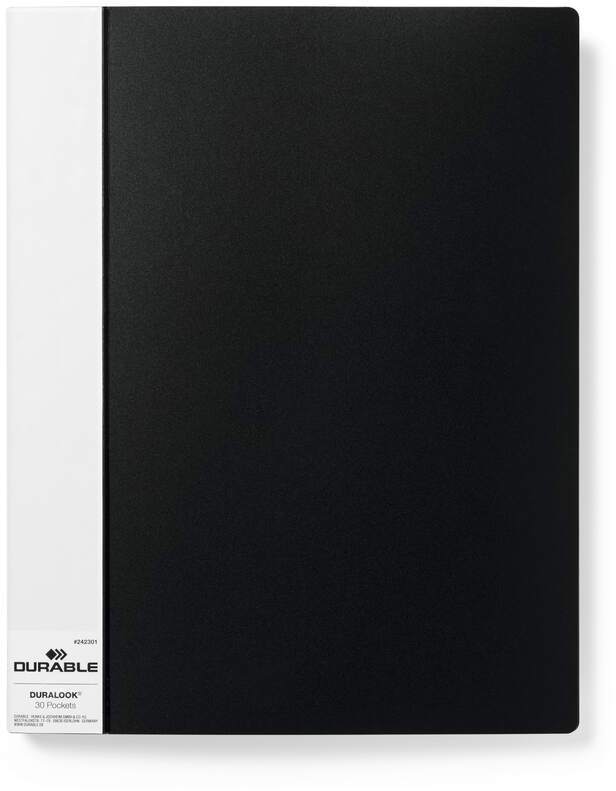 Album prezentacyjny Durable Duralook, A4, 30 koszulek, czarny