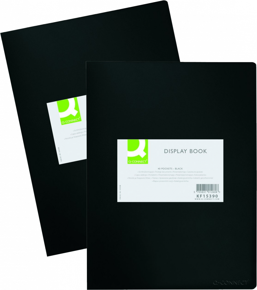 2x Album ofertowy Q-connect, A3, 380μm, 20 koszulek, czarny