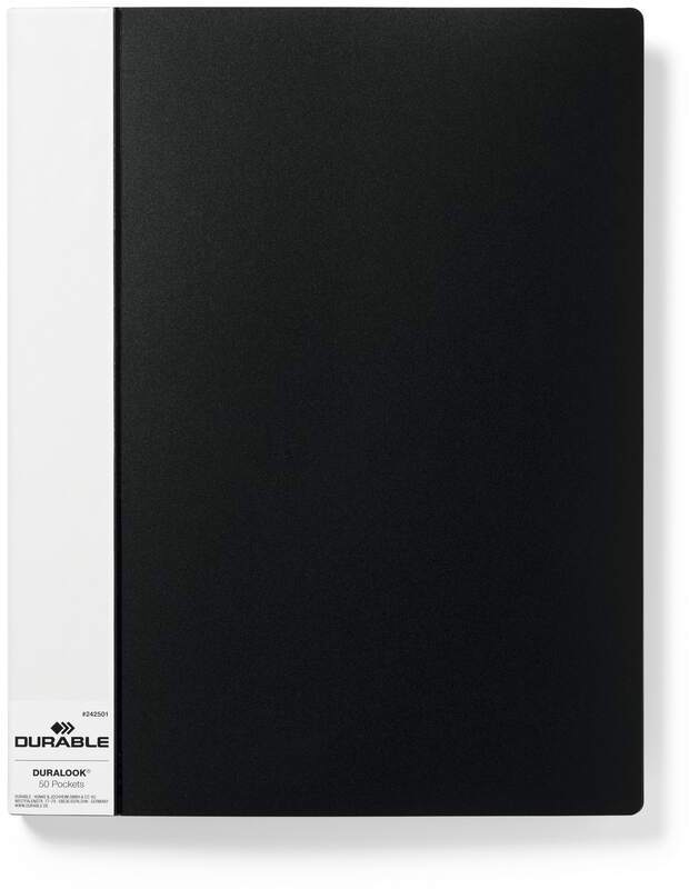 Album prezentacyjny Durable Duralook, A4, 50 koszulek, czarny