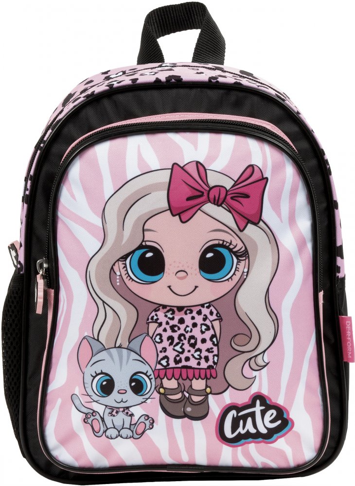 Plecak dla przedszkolaka Derform 11 Best Friends 10, jednokomorowy, 9l, 29x23x14cm, różowy