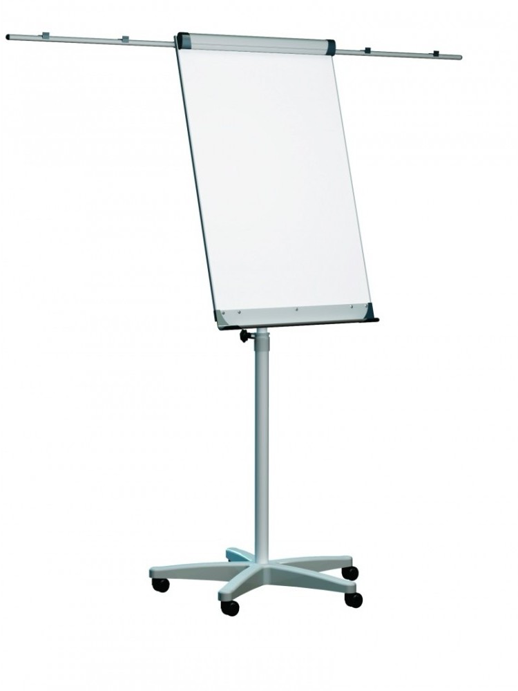 Flipchart mobilny Ofix Standard, suchościeralno-magnetyczna, 70x100cm, srebrny
