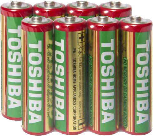 2x Bateria cynkowo-węglowa Toshiba Heavy Duty, AA/R6, 4 sztuki, folia
