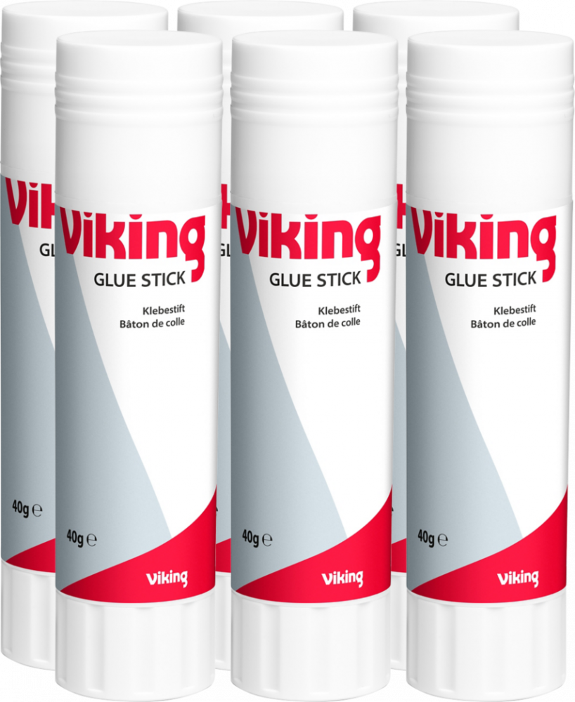 6x Klej biurowy Viking, w sztyfcie, 40g