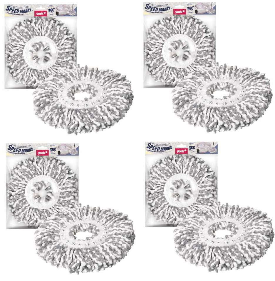 4x Mop obrotowy York Speed Max, 1 sztuka, końcówka (zapas)