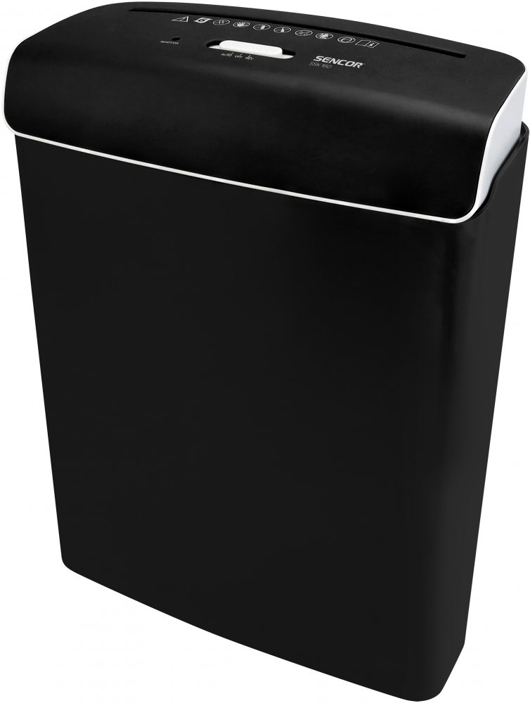 Niszczarka do papieru Sencor SSK 160, pasek 6mm, 6 kartek, P-2 DIN, czarny