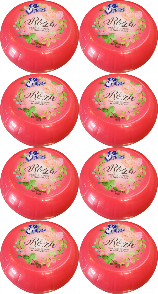 8x Odświeżacz powietrza Cirrus tulipan, róża, żel, 150g