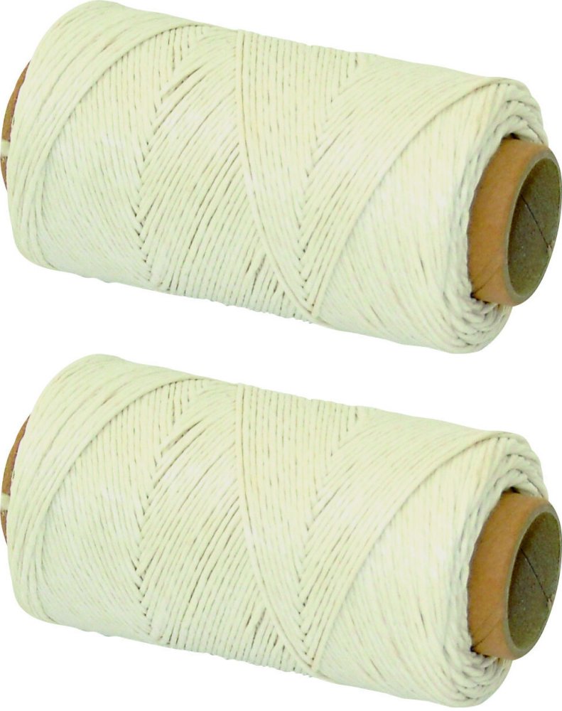 2x Nici lniane Q-connect wzmocnione, 100g, 220m, biały
