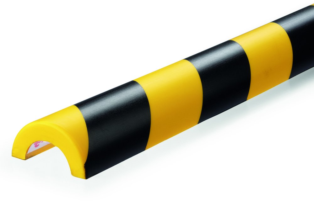 Profil ochronny ostrzegawczy Durable P-30, ochrona rur, średnica wewnętrzna 30mm, 1m, żółto-czarny