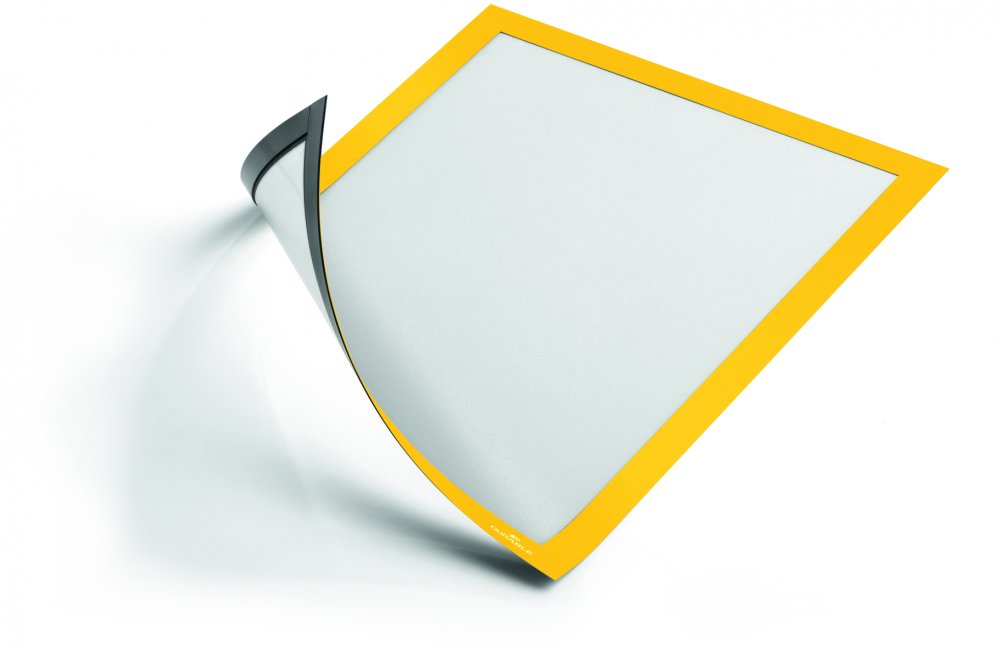 Ramka magnetyczna Durable Duraframe Magnetic, A4, 5 sztuk, żółty