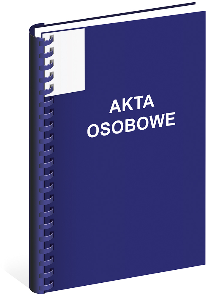 Teczka do akt osobowych Interdruk, A4, 350g/m2, niebieski