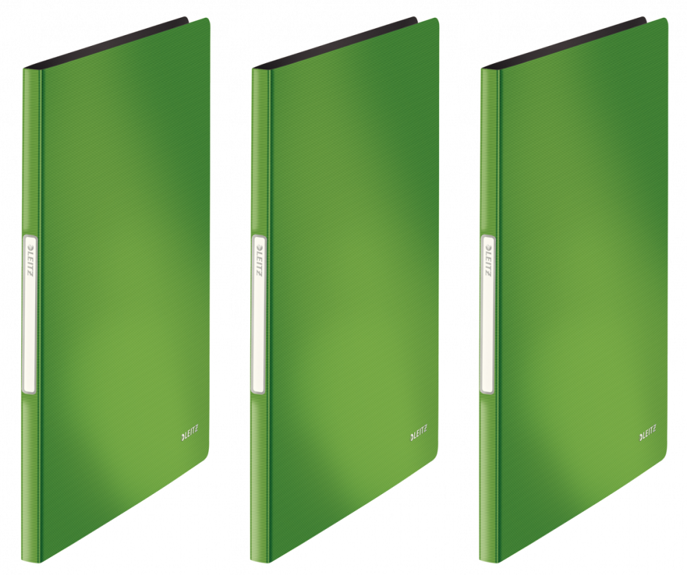 3x Album ofertowy Leitz Solid, A4, 20 koszulek, jasnozielony