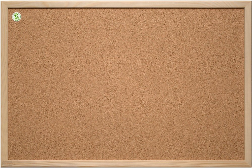 Tablica korkowa 2x3, w ramie drewnianej, 60x40cm, brązowy