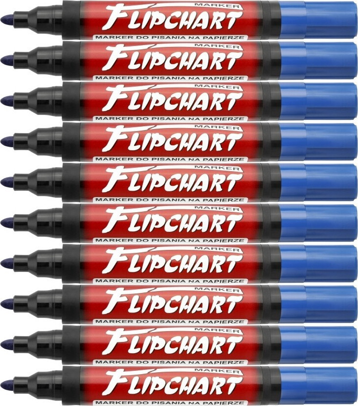 12x Marker do flipchartów Kamet Flipchart, okrągła, 1-3 mm, niebieski
