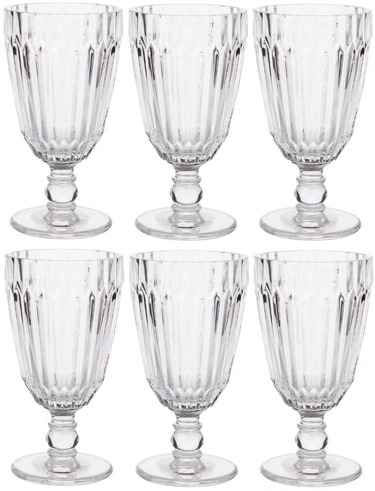 Outlet: ZASTĘPCZE OPAKOWANIE Szklanka na stopce Altom Design Venus, 285ml, szkło, 6 sztuk, przezroczysty