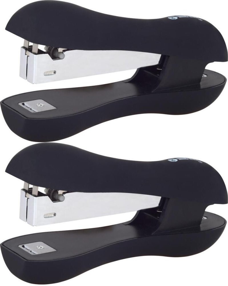 2x Zszywacz biurowy MemoBe Soft Touch, do 16 kartek, czarny