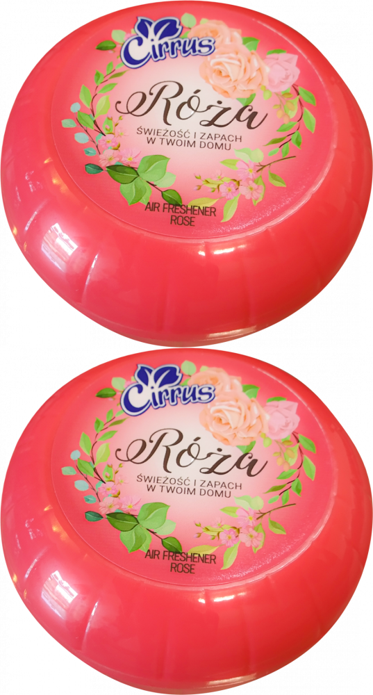 2x Odświeżacz powietrza Cirrus tulipan, róża, żel, 150g