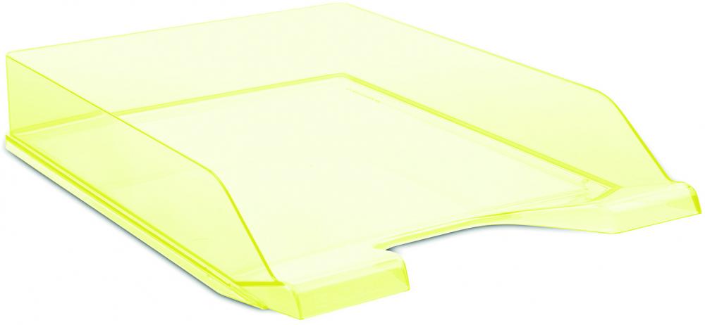 Półka na dokumenty Donau, A4, plastikowa, żółty