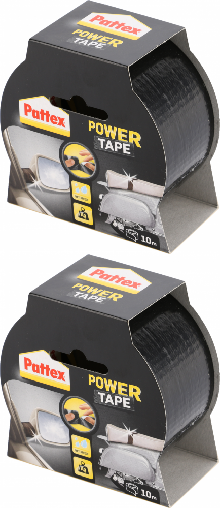 2x Taśma naprawcza Pattex Power Tape, supermocna, 48mm x 10m, czarny