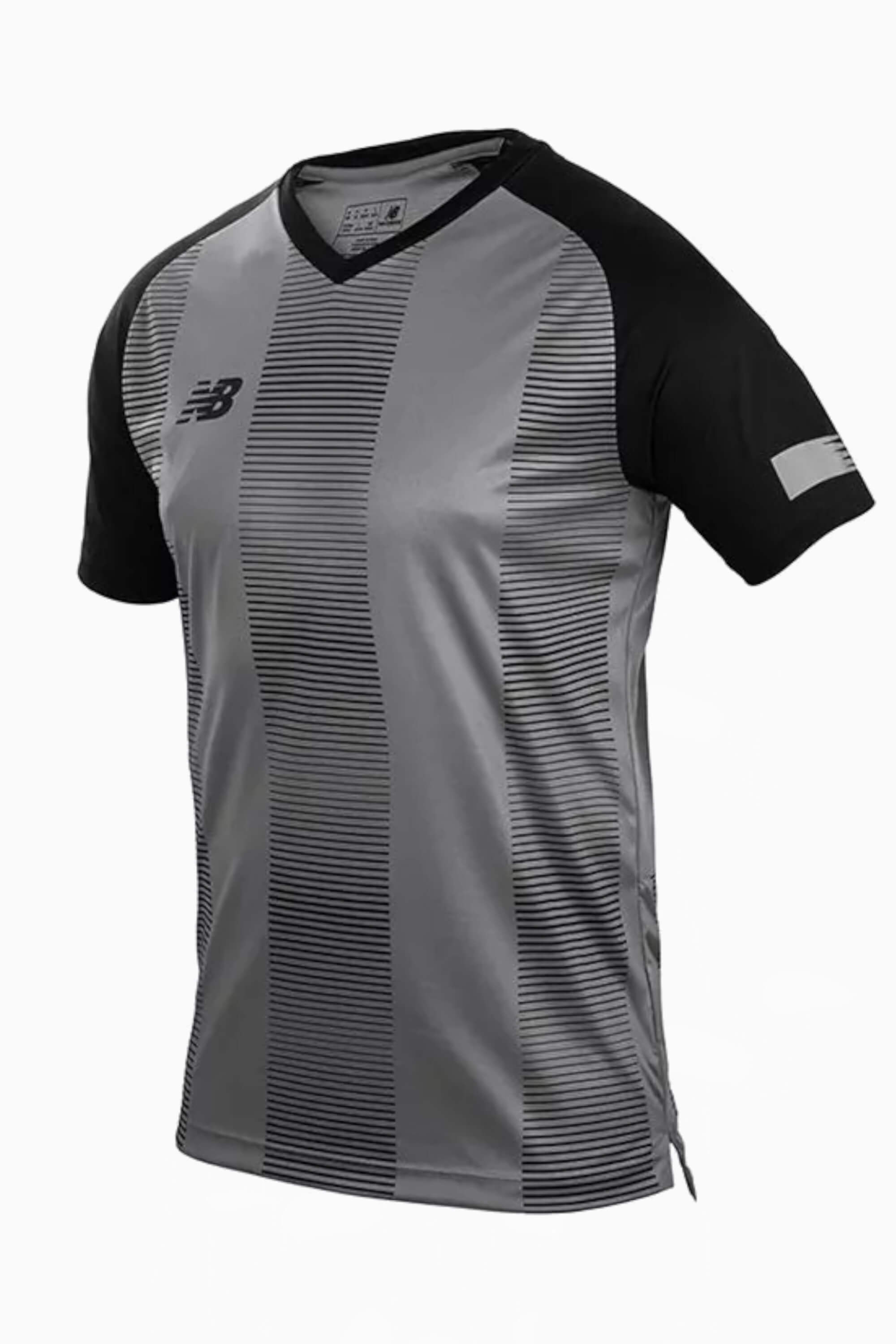 Koszulka New Balance Teamwear Striped Junior - Szary