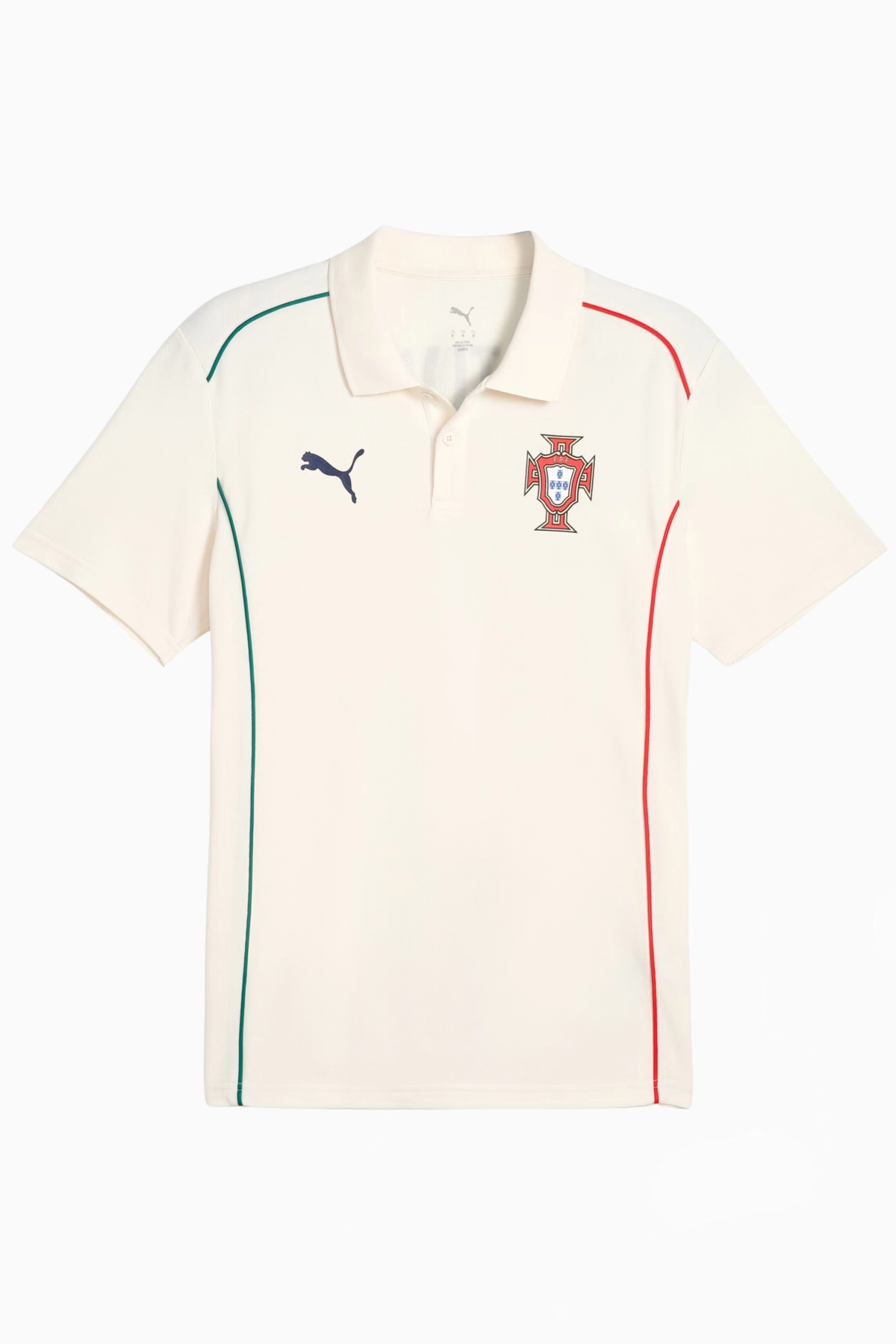 Koszulka Reprezentacji Portugalii Puma 2025 Casuals Polo - Beżowy