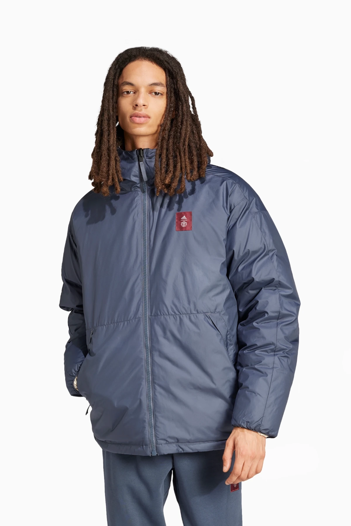 Kurtka adidas Manchester United 24/25 Seasonal Down - Granatowy