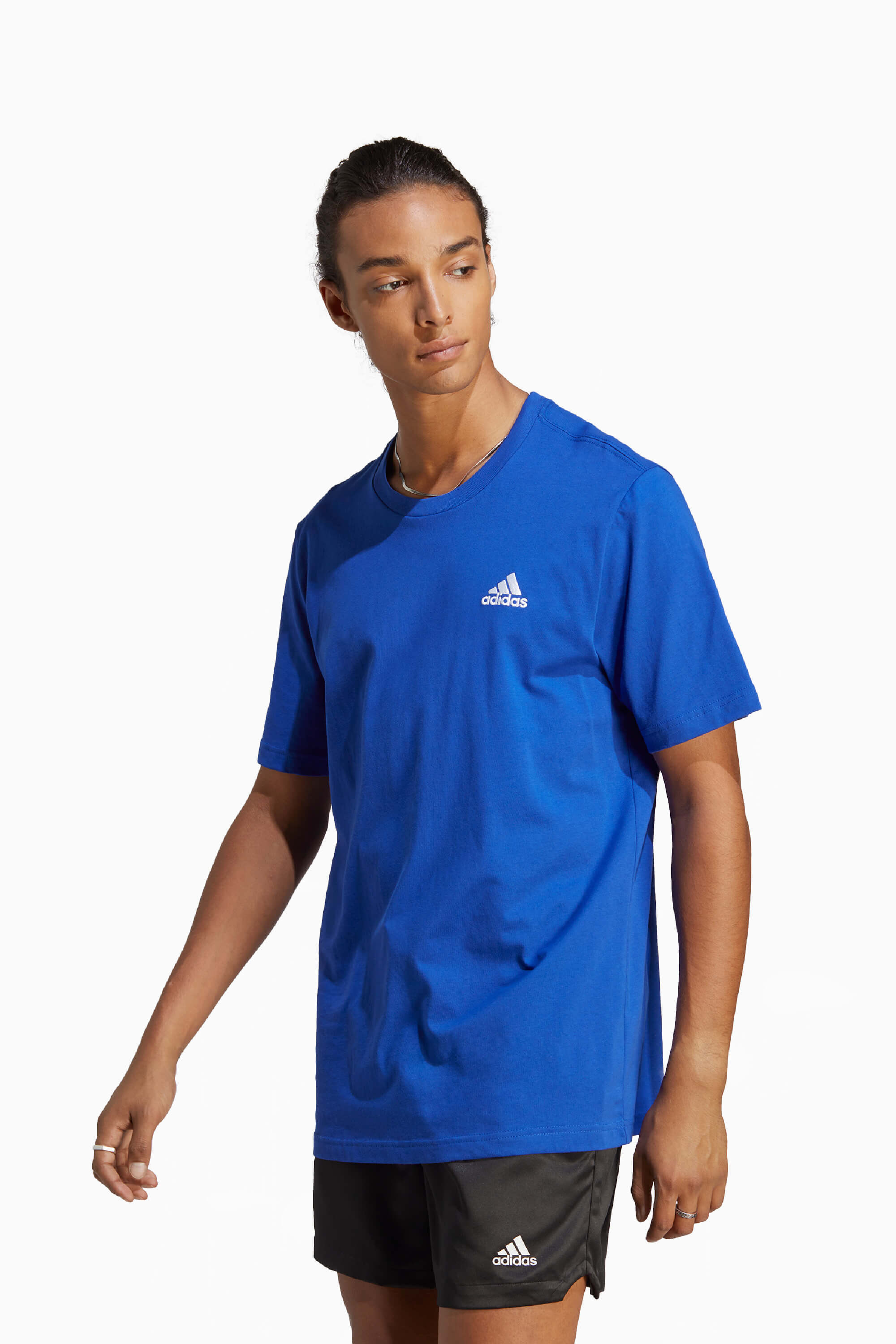 Koszulka adidas Essentials Single - Niebieski