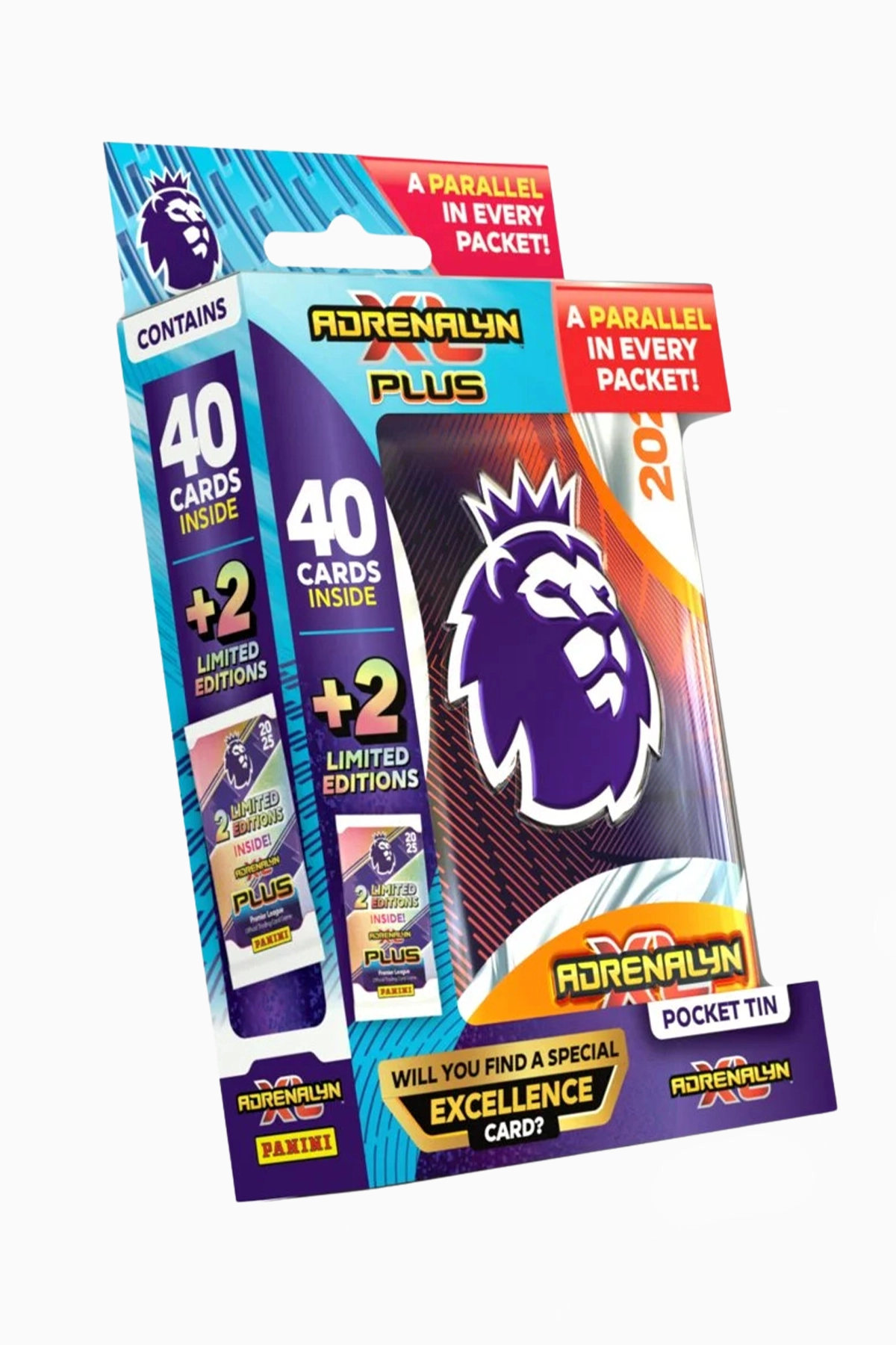 Karty Panini Premier League Adrenalyn XL Plus 2025 Mini puszka