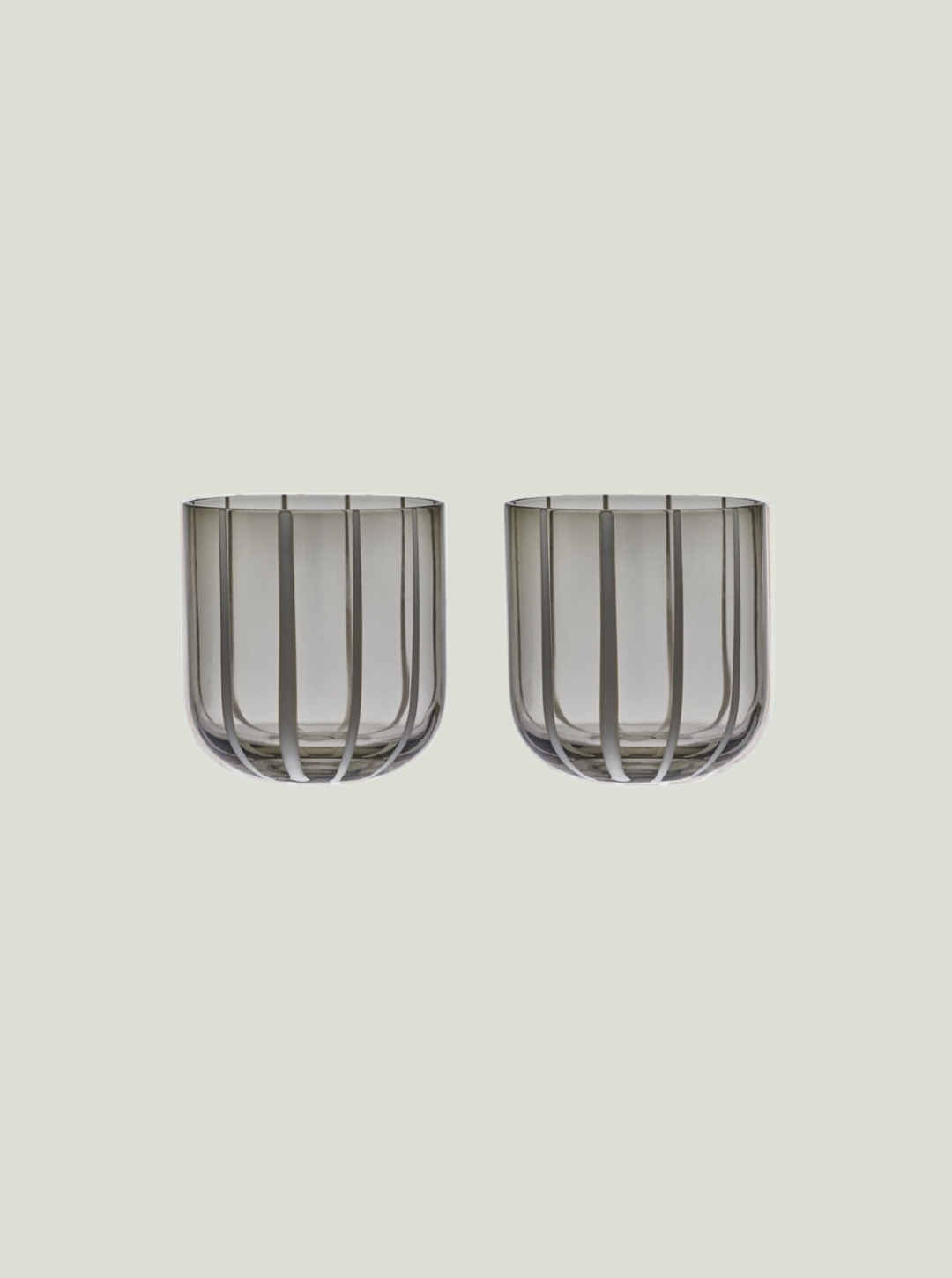 Szklanka Mizu Glass Grey OYOY - Zestaw 2 sztuk