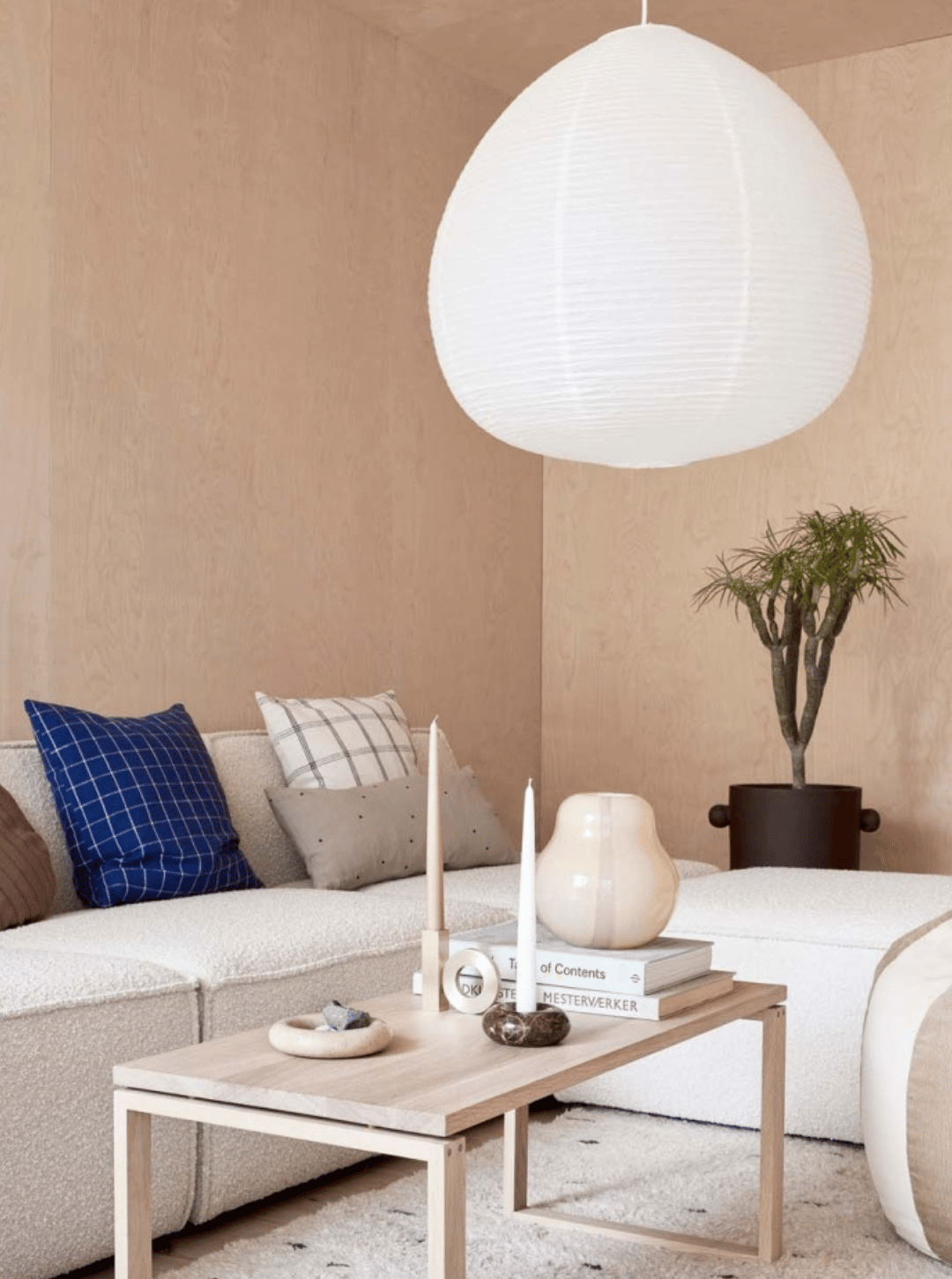 Papierowy abażur Kojo Offwhite - duży OYOY Living
