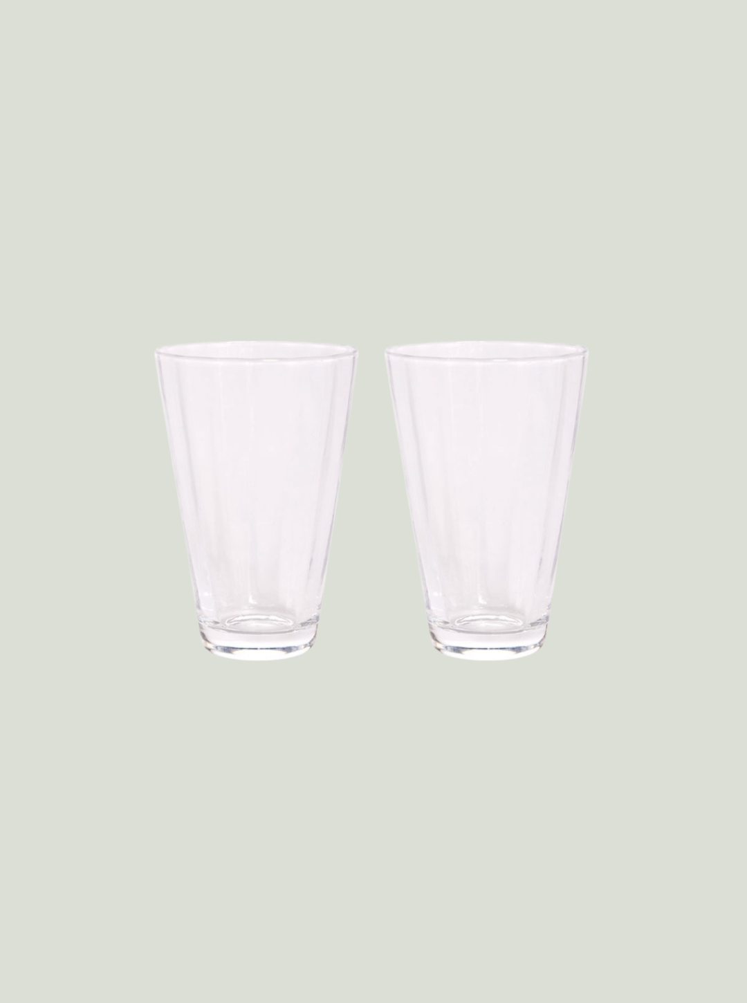 Szklanka Yuka Groove Clear – opakowanie 2 szt OYOY Living