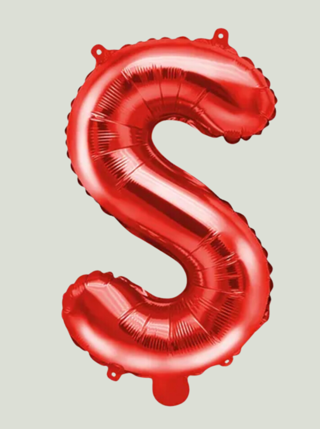 Balon foliowy Litera S 35cm czerwony Party Deco
