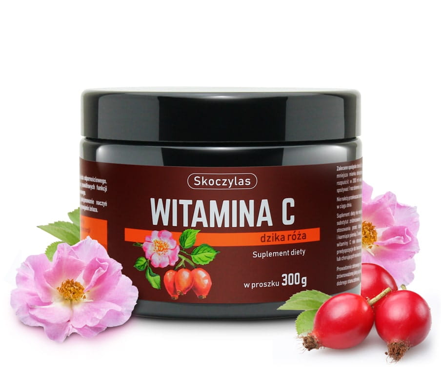 Witamina C dzika róża w proszku 300g Skoczylas