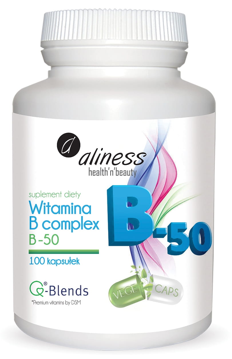 Witamina B complex B-50 ALINESS 100kaps. VEGE
