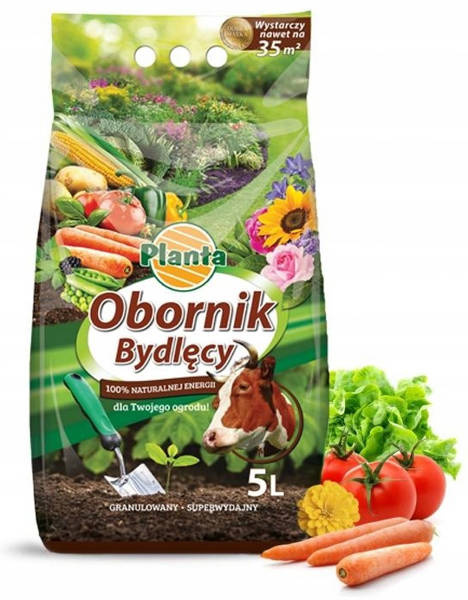 Nawóz Bio Obornik bydlęcy 5l Planta