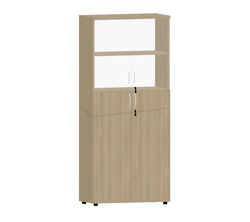 HEBE TS508 regał z witryną 80,2x40x184,1h
