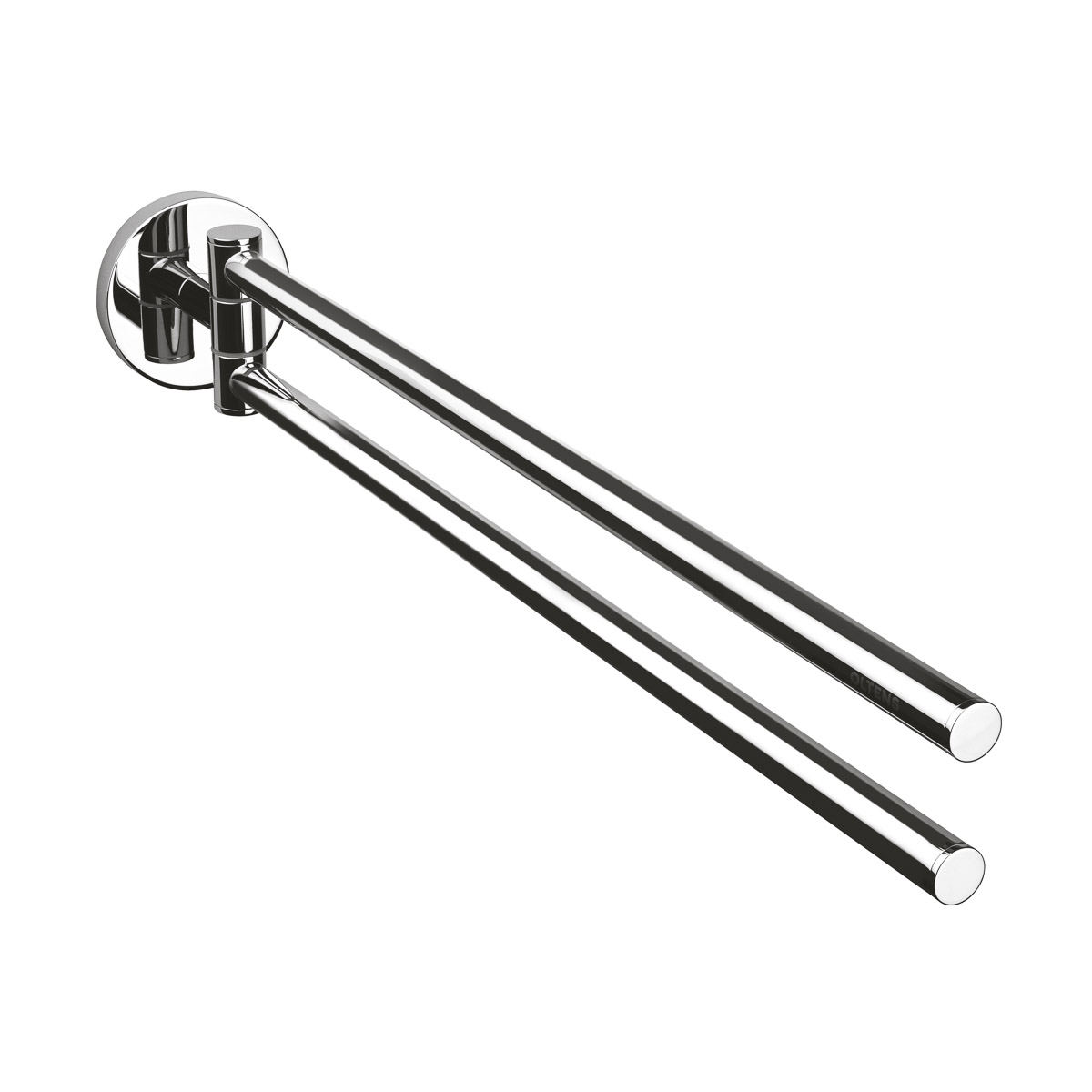 Oltens Gulfoss wieszak na ręcznik 38 cm dwuramienny ruchomy chrom 80104100 - Wysyłka w 24h