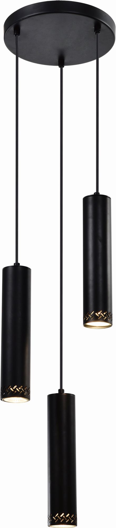 Candellux Tubo lampa wisząca 3x25W czarna 33-79084