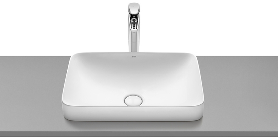 Roca Inspira Square umywalka 55x37 cm wpuszczana prostokątna Supraglaze biała A327534S00 - Wysyłka w 24h