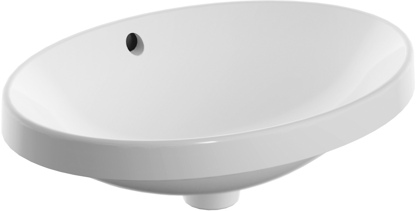 Geberit Variform umywalka 55x40 cm wpuszczana owalna KeraTect biała 500.716.00.2