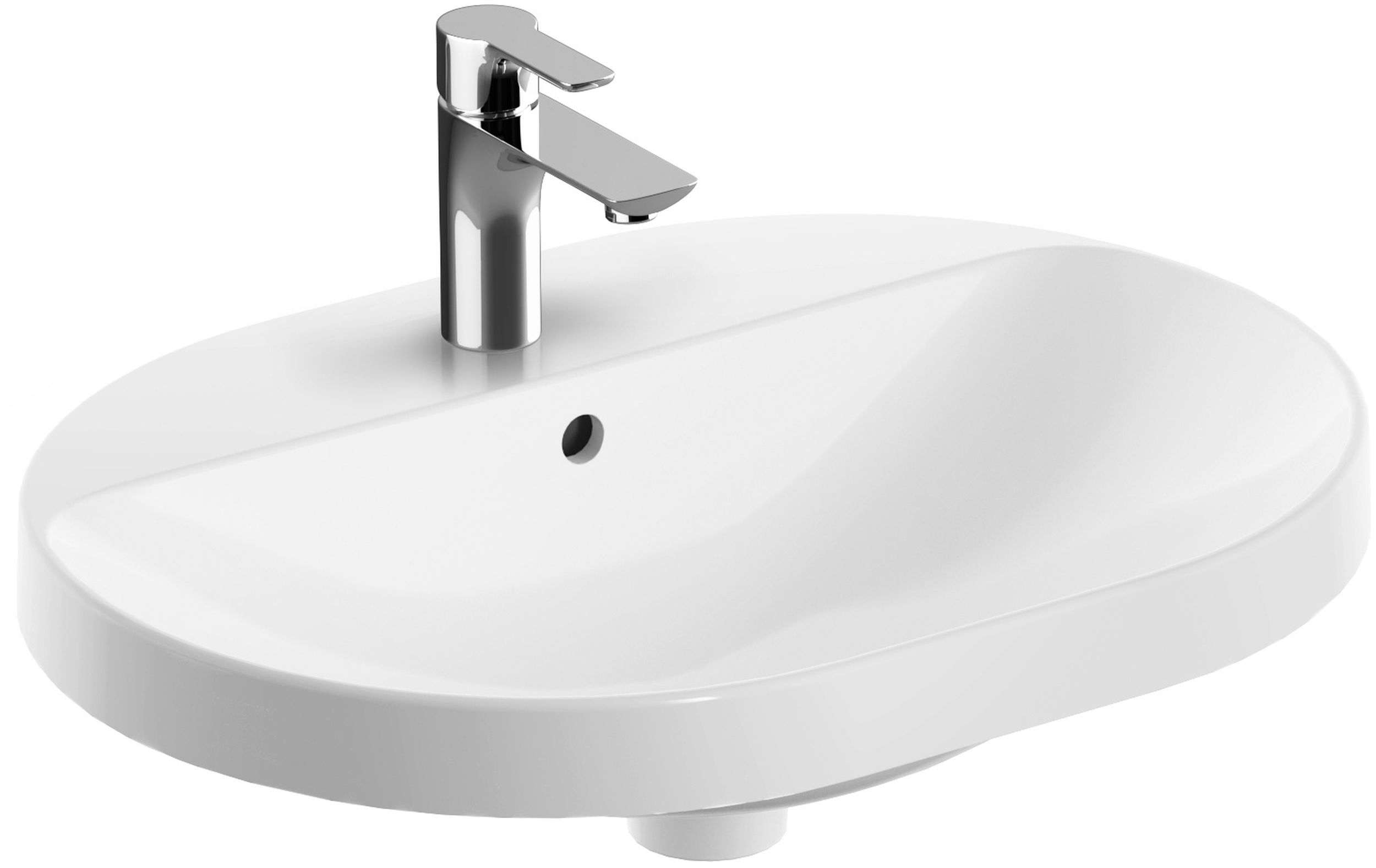 Geberit Variform umywalka 60x45 cm wpuszczana owalna biała 500.733.01.2