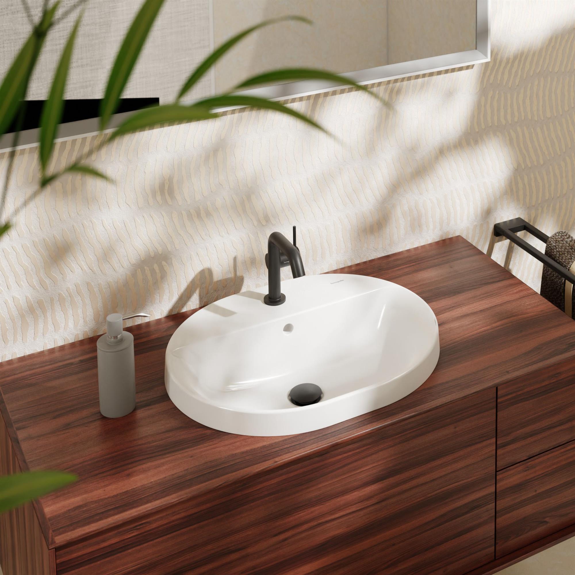 Hansgrohe Xuniva U umywalka 55x45 cm wpuszczana SmartClean biały 61064450