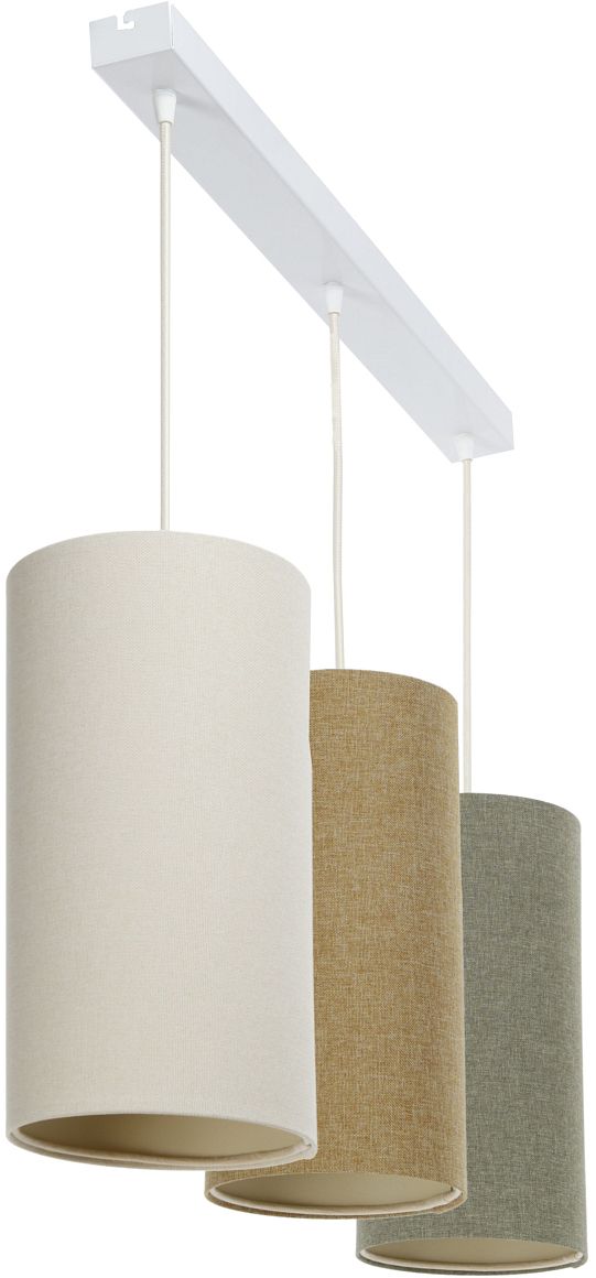 BPS Koncept Boho Ellegant Slim lampa wisząca 3x60W beżowa/brązowa 0T0-L3-010
