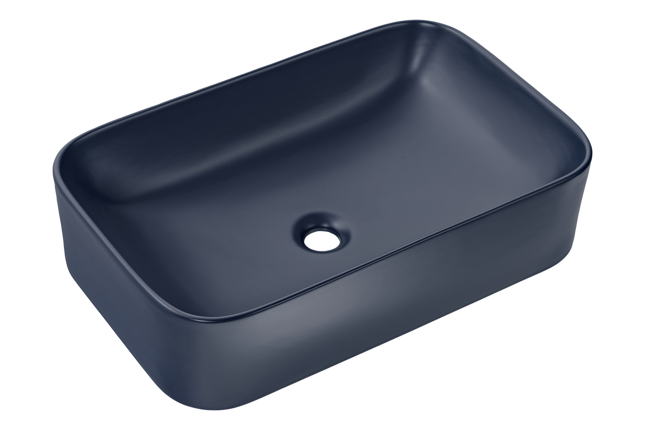 Comad Kama umywalka 61x38 cm nablatowa prostokątna granatowy mat UN-KAMA-MNB-60